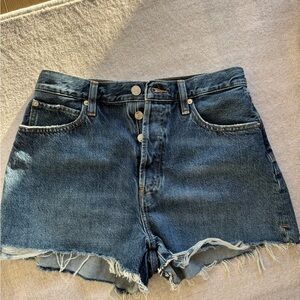Frame Denim Dark Blue Jean Shorts